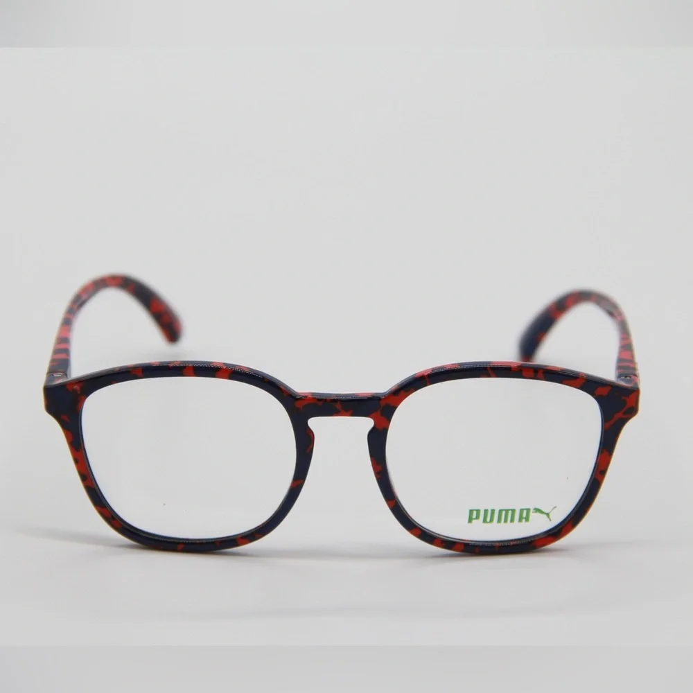 NEW PUMA PU0080O 002 RED BLUE EYEGLASSES PUMA PU00800
